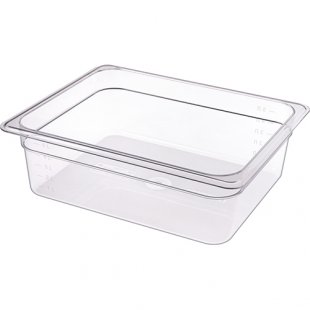 Gastronorm container without lid polycarb. GN 1/2, H-100, 325x265mm, art. 422110701, in pack. 12 pcs.