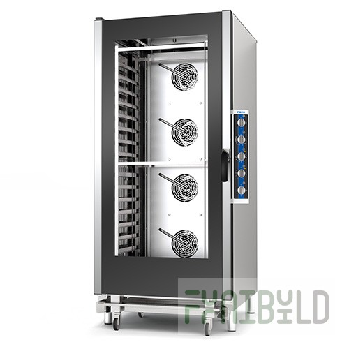 Combi steamer PIRON PF3120T without trolley (20 GN1/1, 940x1000x1930 in, 36 kW, 380 V)