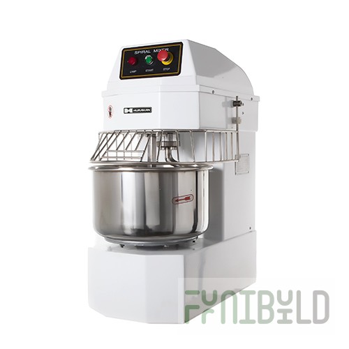 Dough mixing machine HURAKAN HKN-30SN (730x445x860 in, 1-speed, fixed stainless steel bowl 30 l, hook)