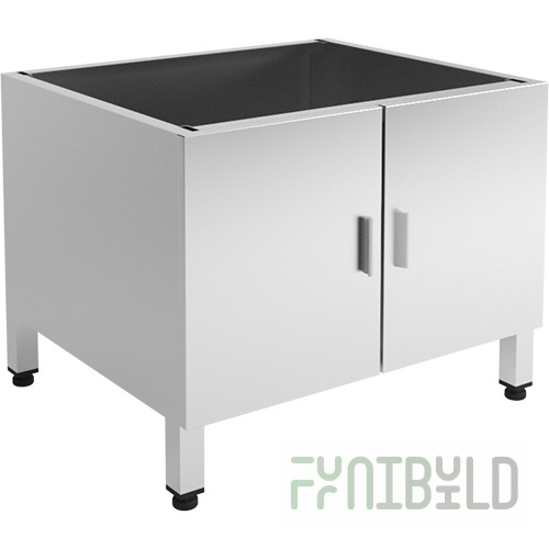 Pedestal for equipment with doors 700x600x550 in. (stainless steel)