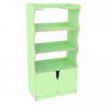 Children's shelving unit for manuals 850x450x1700 in IM-13 (light green)