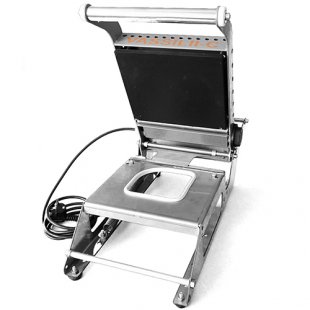 Manual container sealing machine VASSILII mini for 120x120 container, without changing molds