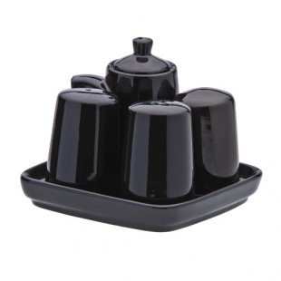 Spice set, (1 pc per pack) black ceramics art.404(BLK)