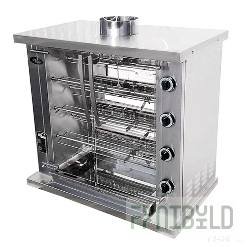 Gas spit grill F4U2G (967x585x976 in, 220V, 14kW, weight 87kg)