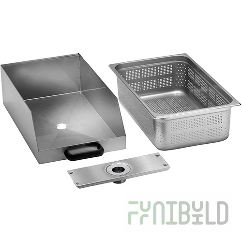 Container with filter for potato peelers of the PPF 5,10,18,25 series Fimar CCF