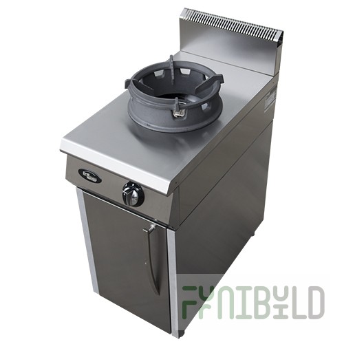 Gas stove 1-burner without oven (on stand) WOK F1DG/800/50044 (420x800x1050mm, 18 kW)