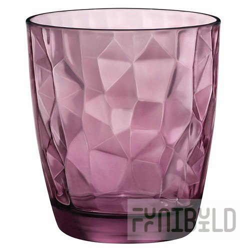 Old Fashion 305ml d=84 h=93mm "Diamond" violet. art. 01020495, in pack. 6 pcs.