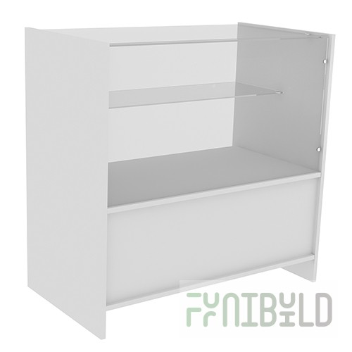 Counter glass wide PBSS 900x500x900mm (WHITE)