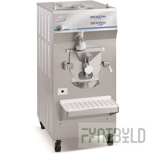 Ice cream freezer-pasteurizer Frigomat TWIN 60 W (1380x600x770 in, 12 kW. 400 V, cooled water)