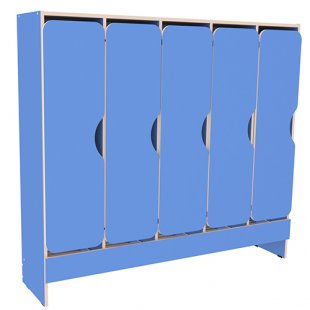 Children's wardrobe 5-section 1500x350x1350mm, art. ШД-5 (BLUE)