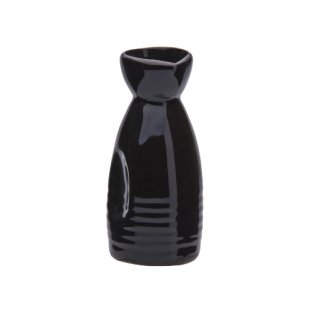 Sake bottle 100 ml, black ceramics, (pack of 8) art.8076(BLK)