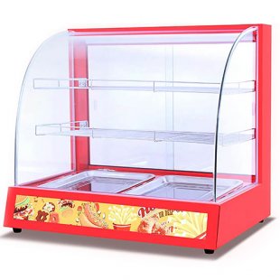 Thermal display case HW-2P (660x460x595 in, 0.8 kW, 220 V) red