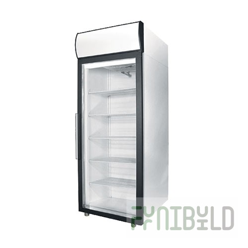 Low-temperature cabinet V=700l, DP107-S (ШХ-0.7 ДСН) (glass doors), 0...-8