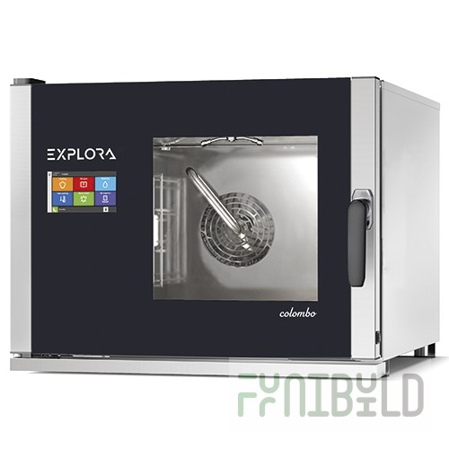 Combi steamer PIRON PF7904 EXPLORA COLOMBO (4 GN1/1 or 600x400, 7.8 kW, 220/380 V, 780x850x620 in)