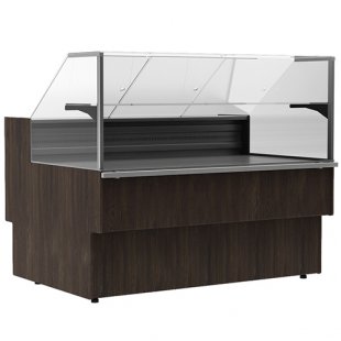 Low-temperature display case 1915x1110x1200mm, GC110 SL 2.0-1 wenge (VHSn-2.0 Carboma GC110) up to -18C, WITHOUT SIDEWALLS
