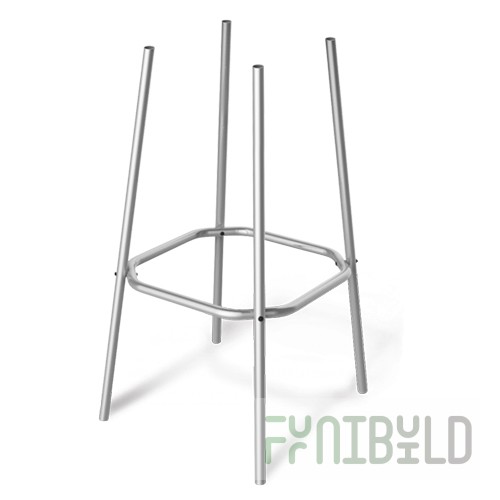 Bar stool frame SHT-S48 (chrome lacquer) 395x395x735 in