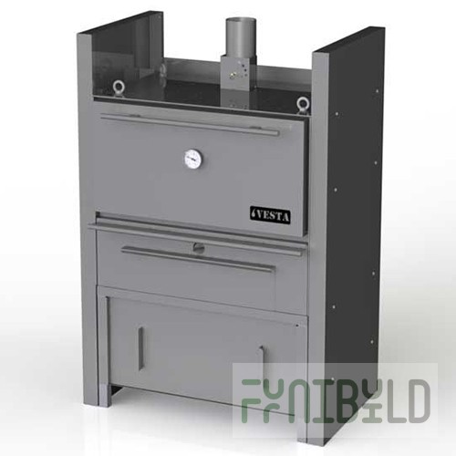 Barbecue oven VESTA 45 N (932x693x794mm, 90kg/h, stainless steel body)