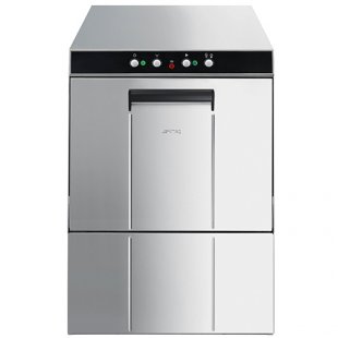 Front-loading dishwasher SMEG ECOLINE UD500DS (580x600x820mm, 500x500mm cassettes, electromechanical control, built-in water softener, 220V/380V, 3.2/5.7 kW)