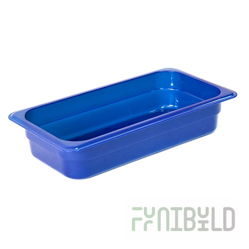 Gastronorm container without lid p/p GN 1/3, H-65, 325x176x65mm, (plastic, blue), 422101017, in pack 21 pcs.