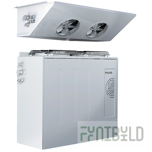 Low-temperature split system for chambers V=7.2..21.1m3, SB 216 P (-15C, external unit 855x315x704mm, internal unit 1050x504x278mm)