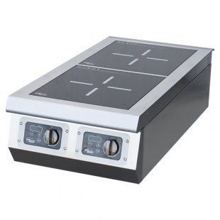 Induction cooker F2IP/800/60003 (tabletop) (420x800x275mm, 2 heating zones 3.5 kW each)