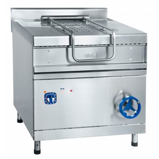 Gas frying pan GSK-90-0.27-40, (840x1050x940mm, 40l, stainless steel, solid-drawn bowl, area-0.27 m2, tilting, 900 series)