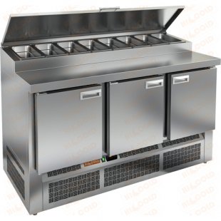 Pizza table Hicold PZE1-111GN (1/3) (1485x700x850mm, +2...+10 °C)
