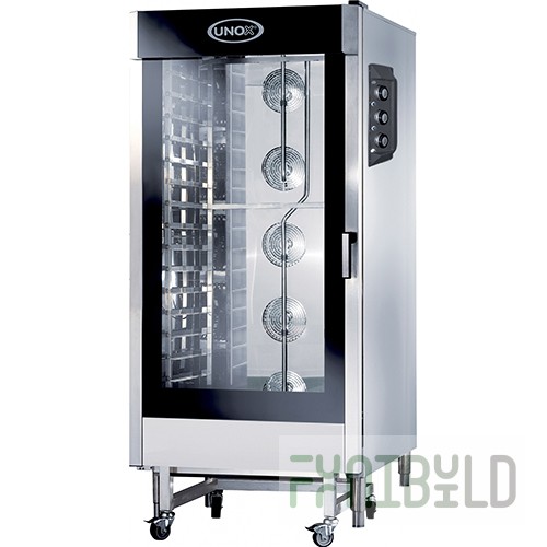 Convection oven UNOX XV 4093 (866x1237x1863 in, GN 2/1, 46.7 kW, 380 V)