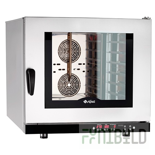 Convection oven KEP-6P (6 levels, 400x600mm, 865x880x830mm, stainless steel chamber, programmable, without baking trays) all stainless steel.