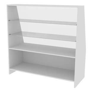 Inclined display case PBN 1200x500x1200 in (WHITE)