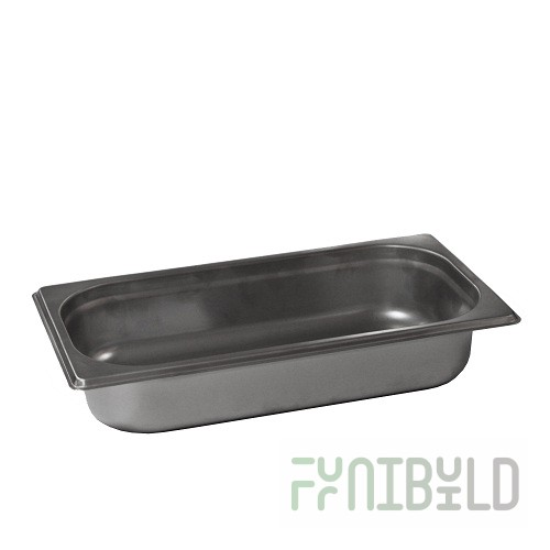 Gastronorm container without lid stainless steel GN-1/3 depth 65, 2 l. (325x176x65 in.), in pack. 10/20 pcs.