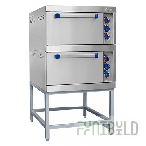 Electric oven cabinet ШЖЭ-2-01 stainless steel oven, stand (840х897х1475 in, 9.6 kW, 220/380 V)