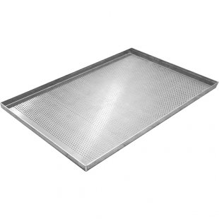 Perforated sheet for bakery cabinet LP-P3-600/400 aluminum (600x400x20 in) thickness 1.5 in 3 sides