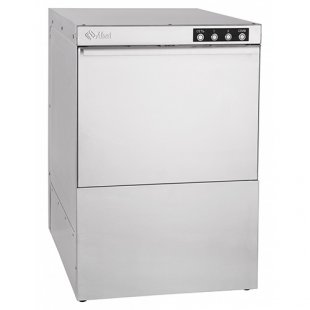 Front-loading dishwasher MPK-500F-01 (590x640x864mm, 500 tare/h, with forced drain pump)