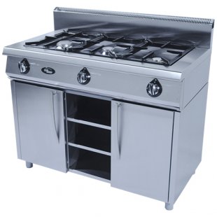 Gas stove 3-burner without oven (on stand) F3PG/600/50043 (600x1120x1050mm, 13.5 kW)