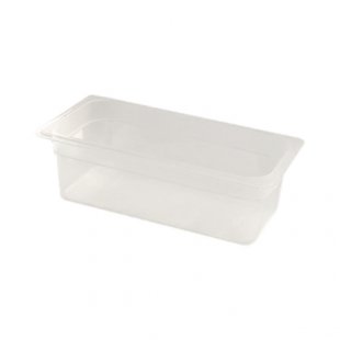 Gastronorm container without lid p/p GN 1/3, H-100, 325x176x100mm, (plastic, transparent), in pack. 18/6 pcs. 422101101