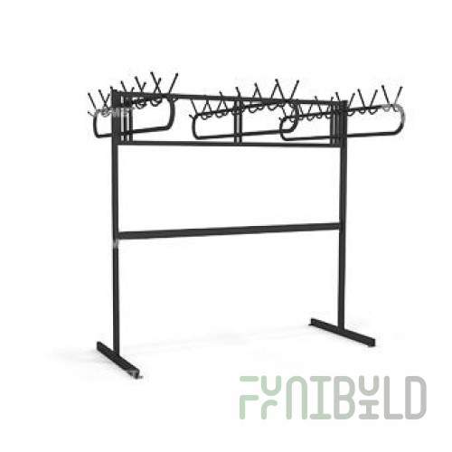 Floor hanger 36 hooks, metal black art.952