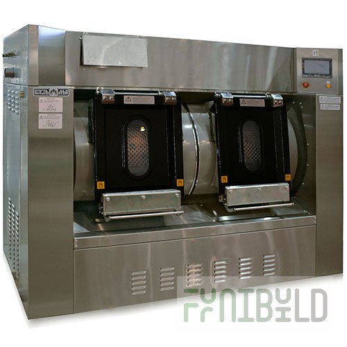 Washer-spinner VB-60P (1090 (1330) x 2000 (2180) x 1680 (1850) in, load. 60 (2x30) kg, automatic, steam, sensor, stainless steel, weight 1050 (1110) kg, 380V) VB-60P.22241