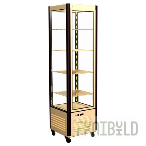 Medium-temperature confectionery cabinet D4 VM 400-1 (R400C beige-brown) 600x575x1850 4 shelves 500x425, t=+2+10