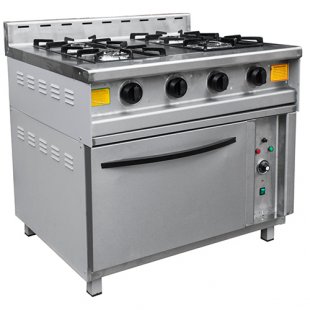 Gas stove with oven PG-4D (950x862x930 (950) in, 20 kW, 220 V)