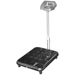 Electronic scales VEU-150S-50/100-ST-D-U/01-23 (600x450x300 in, up to 150 kg, with stand, platform 600x450)