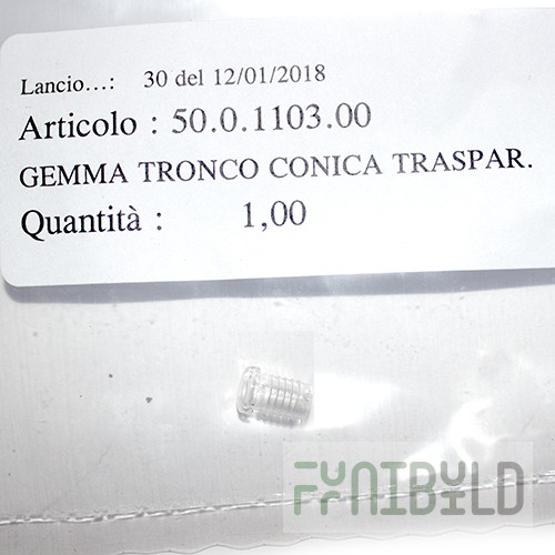 MACH transparent conical lens, art.500110300