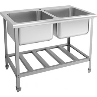 Solid-drawn washing bath EKONOM VMOts2-500ETsK 1150x700x870 in, (capacity 500x500x300 in)