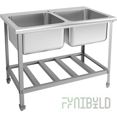 Solid-drawn washing bath EKONOM VMOts2-500ETsK 1150x700x870 in, (capacity 500x500x300 in)