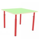 Children's square adjustable table 1-3 gr. 700x700x460 (520, 580) in art. K (SALAD)