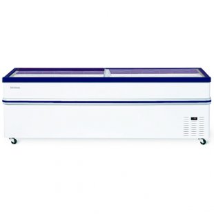 Bonet freezer chest V=1300 l. BF 2500 L blue (0...+10/-18 to -25C, 2500x960x850mm, 12.5kW, 220V)