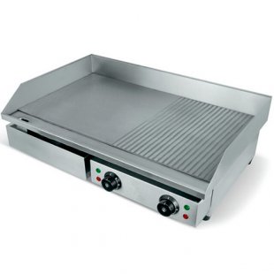 Frying surface WY-822 (730x510x245 in, 4.4 kW, 220 V, combined frying surface, stainless steel)