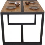 Outdoor table Loft 1120x880x750 in, (solid pine), m/k black moire Outdoor table Loft 1120x880x750 in, (solid pine), m/k black moire