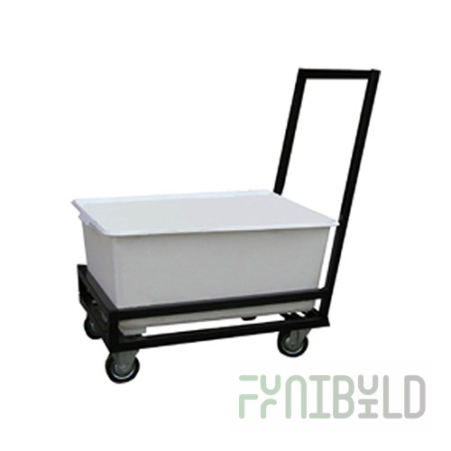 Trolley for transporting linen TP-200 (200 l., plastic basket)