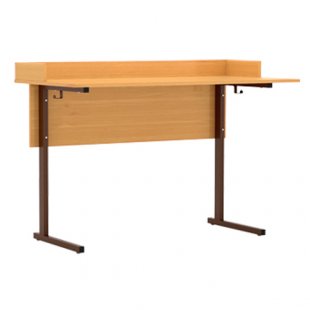 Student desk 2-seater chemistry, physics, biology (plastic with side 1200x600x760mm) art. StHF(b) (BEEK)